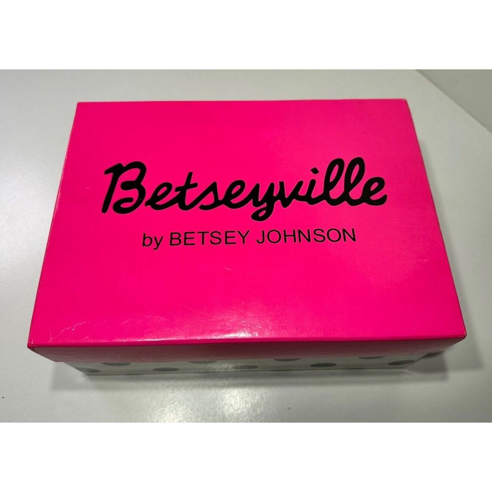 Betseyville by‎ Betsey Johnson Valyn Blue Polka Dots Bow Pumps 9M - Picture 9 of 10